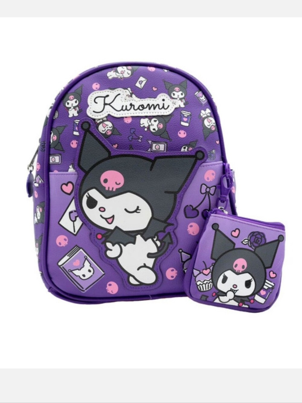 Kuromi Mini Purple Backpack With Coin Purse NWT